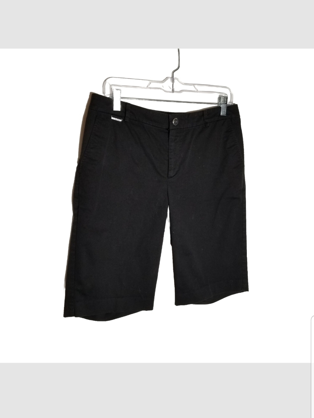 LRL Lauren Active Ralph Lauren Bermuda Shorts Women's 8 Black Golf Pockets